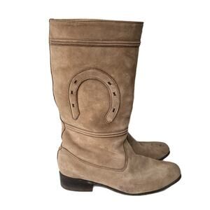 Bota Charra Escaramusa Mujer Women Riding Boots Size 9 Mexican Rodeo Leather